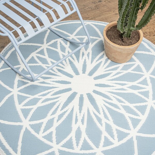 PRESENT TIME Modrý venkovní koberec Fairytale ∅ 150 cm
