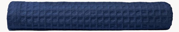 Bavlněný ručník's žebrovanou strukturou Midnight Blue
