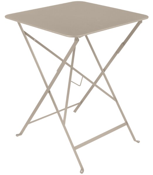 Muškátově šedý kovový skládací stůl Fermob Bistro 57 x 57 cm