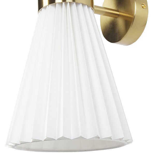 Sada 2 nástěnných lamp TELANG Bavlna Bílá