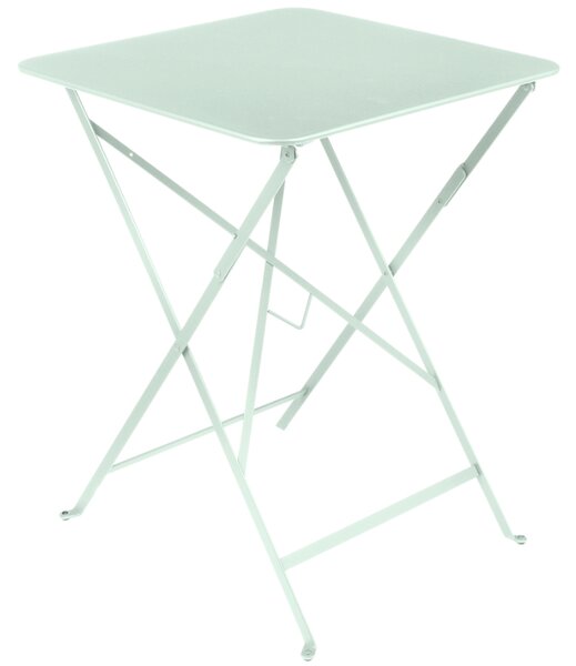 Mátově zelený kovový skládací stůl Fermob Bistro 57 x 57 cm