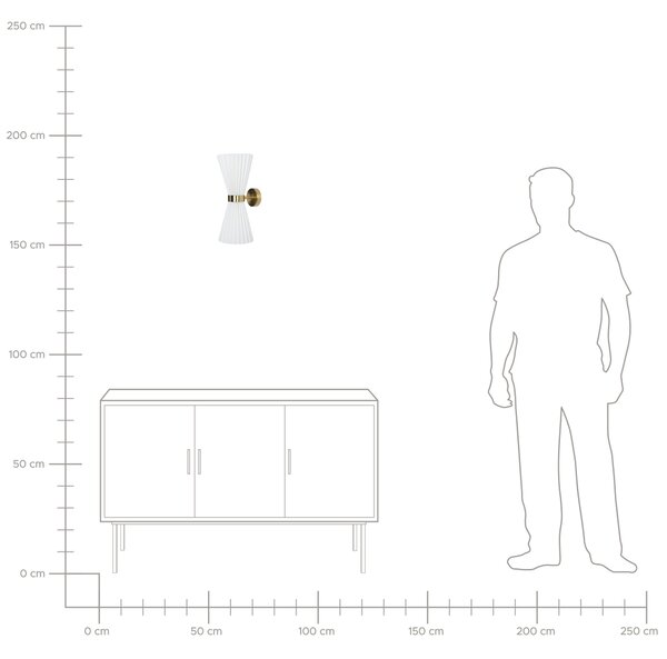 Sada 2 nástěnných lamp TELANG Bavlna Bílá