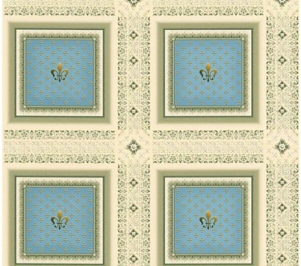 A.S. Création | Vliesová tapeta na zeď Hermitage 33541-2 | 0,53 x 10,05 m | béžová, modrá, zelená