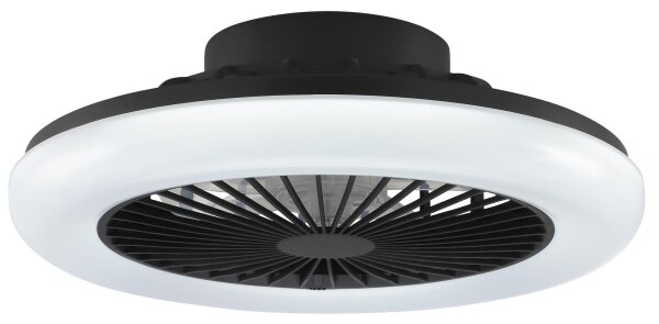 Brilliant -LED Stm stropní svítidlo s ventilátorem MONTERO LED/20W/230V černá+DO