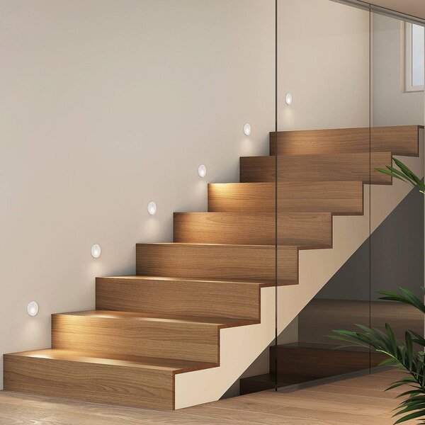 Arcchio Neru LED podhledové svítidlo, kulaté, bílá, Bílá / opál, Obývací pokoj / jídelna, Hliník, Moderní, Zapuštěné kulaté