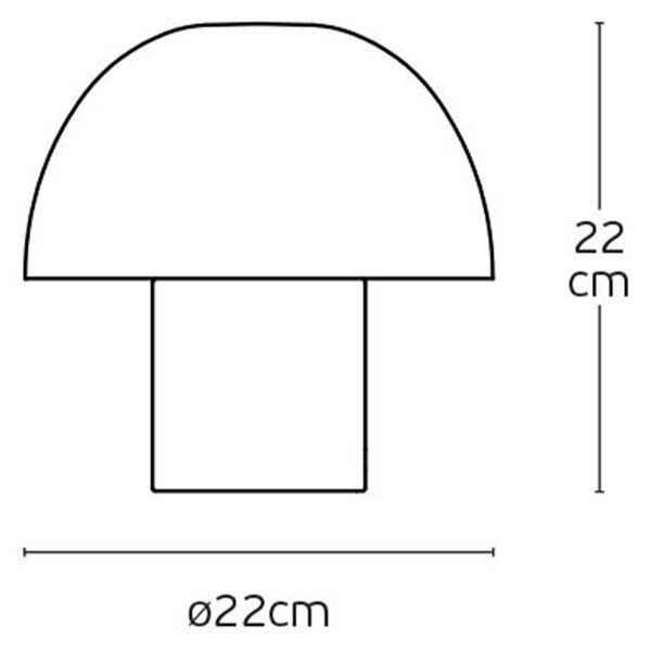 VK Light Una E27 stolní svítidlo Zlatá