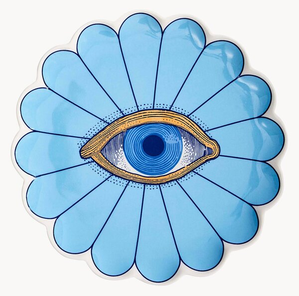 Sada porcelánových dezertních talířů Fleur, 4 díly