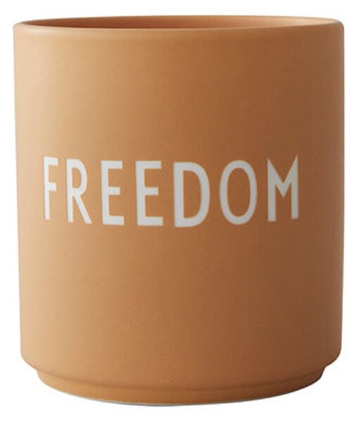 Design Letters Porcelánový hrnek FREEDOM - Orange DL187