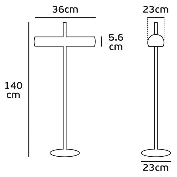VK Light Sky E27 stojací svítidlo Černá