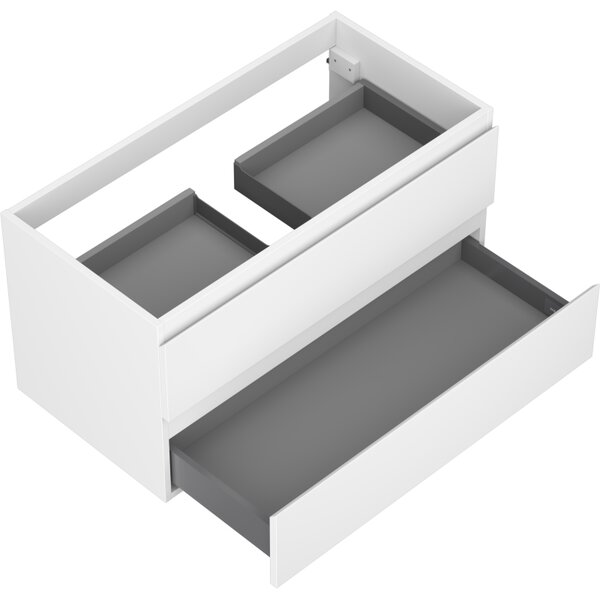 Mexen Orio, koupelnová skříňka 90 cm, 2 zásuvky, bílá matná, 91A10-09047-2-BFF01