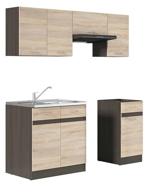 Kuchyň Junona Modul VERZE2 BBL 180, wenge/dub sonoma