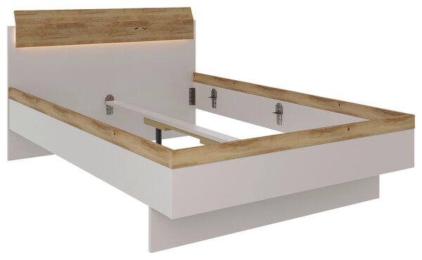 POSTEL, 140/200 cm barvy dubu, světle šedá Dieter Knoll - Jednolůžkové postele