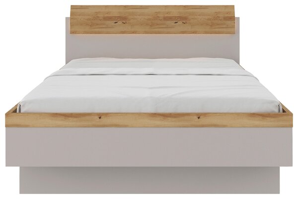POSTEL, 140/200 cm barvy dubu, světle šedá Dieter Knoll - Jednolůžkové postele