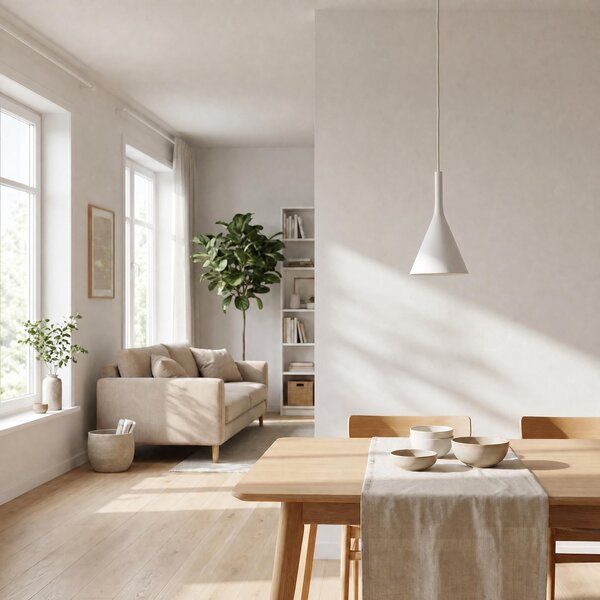 VK Light Remy E27 závěsné sádrové svítidlo