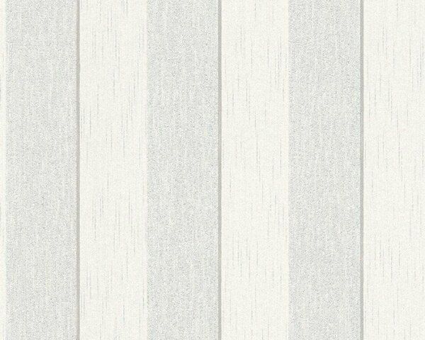 A.S. Création | Vliesová tapeta na zeď Tessuto II 96194-1 | 0,53 x 10,05 m | šedá, bílá