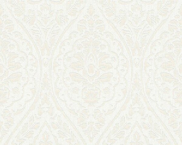 A.S. Création | Vliesová tapeta na zeď Tessuto II 96195-4 | 0,53 x 10,05 m | krémová, bílá