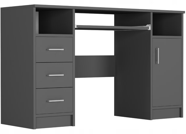 Obdélníkový psací stůl Framire 120 x 52 x 73 cm antracit