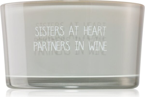 My Flame Candle With Crystal Sisters At Heart, Partners In Wine vonná svíčka 11x6 cm