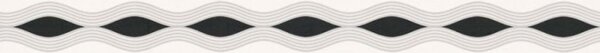A.S. Création | Vliesová bordura na zeď Only Borders 2822-17 | 5 cm x 5 m | šedá, černá, bílá