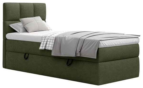 AMERICKÁ POSTEL, 90/200 cm, tmavě zelená MID.YOU - Jednolůžkové postele, Online Only