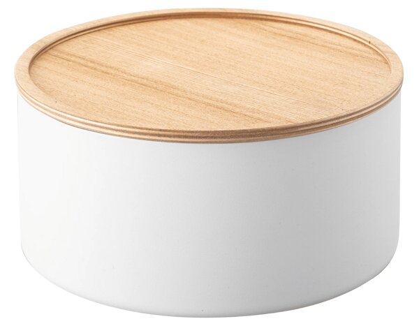 Bílý kovový úložný box Yamazaki Rin 22 cm
