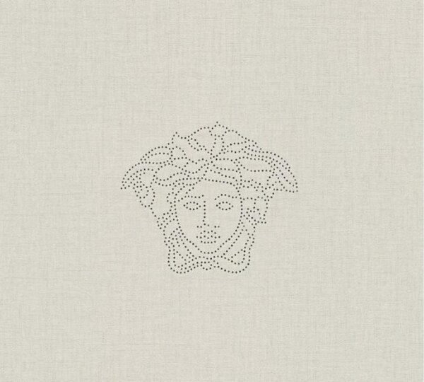 A.S. Création | Vliesová tapeta na zeď Versace 32950-1 | 0,70 x 3,3 m | metalická, krémová