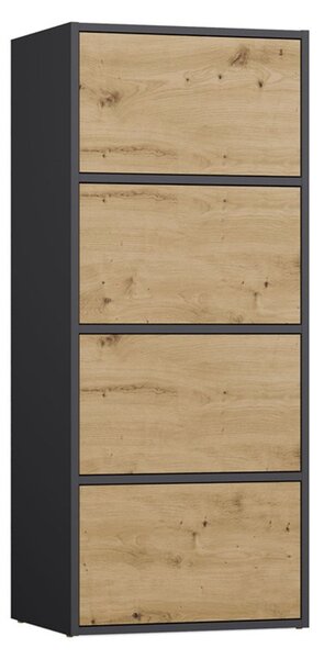 Komoda ALMA - antracit/dub artisan