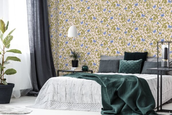 A.S. Création | Vliesová tapeta na zeď Versace 34325-6 | 0,70 x 10,05 m | růžová, zlatá, modrá