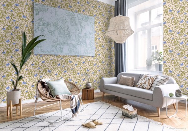 A.S. Création | Vliesová tapeta na zeď Versace 34325-6 | 0,70 x 10,05 m | růžová, zlatá, modrá
