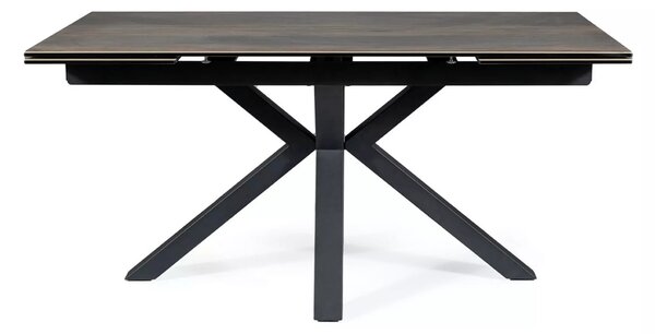 Signal Rozkládací jídelní stůl Columbus Ceramic 160/240 cm hnědý/černý