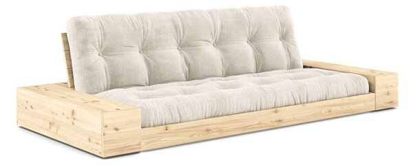 Bílá manšestrová rozkládací pohovka 244 cm Base – Karup Design