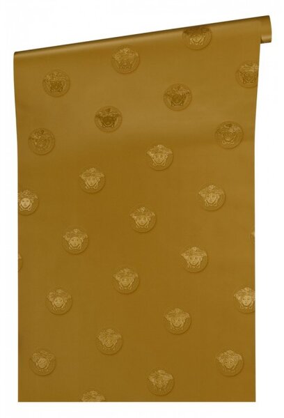 A.S. Création | Vliesová tapeta na zeď Versace 34862-4 | 0,70 x 10,05 m | metalická, žlutá