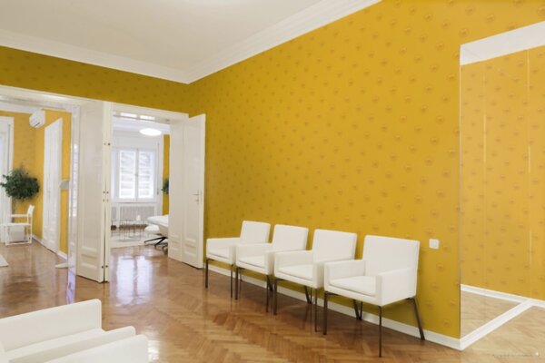 A.S. Création | Vliesová tapeta na zeď Versace 34862-4 | 0,70 x 10,05 m | metalická, žlutá