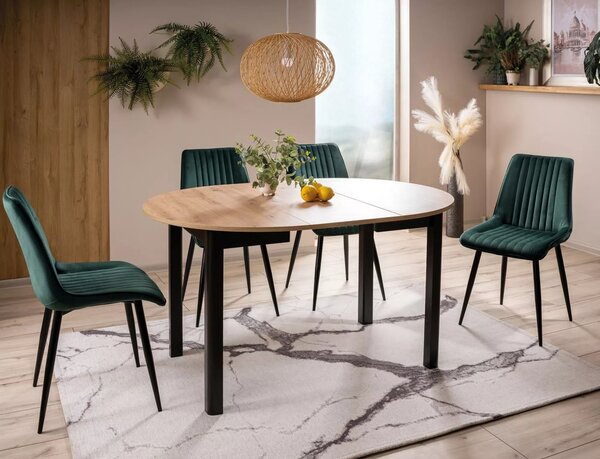 Signal Rozkládací jídelní stůl Dante I 102/144 cm dub artisan/černý
