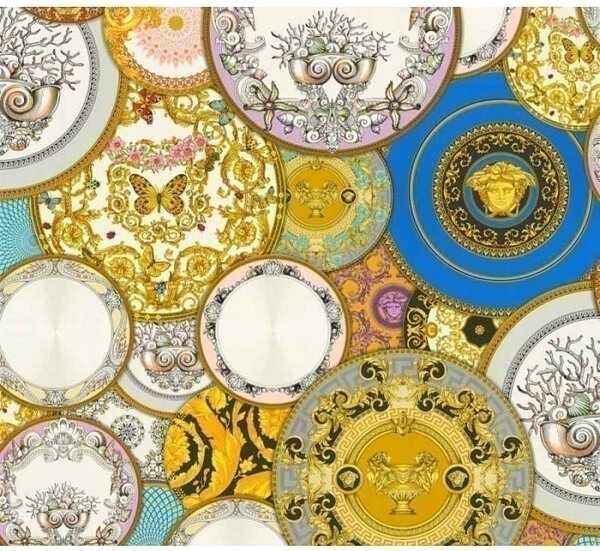 A.S. Création | Vliesová tapeta na zeď Versace 34901-1 | 0,70 x 10,05 m | metalická, vícebarevná