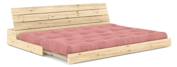 Růžová manšestrová rozkládací pohovka 196 cm Base – Karup Design