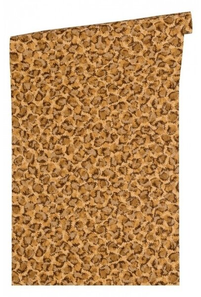 A.S. Création | Vliesová tapeta na zeď Versace 34902-3 | 0,70 x 10,05 m | oranžová, metalická, hnědá