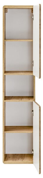 Comad Koupelnová závěsná skříňka vysoká Aruba 800 2D dub craft zlatý