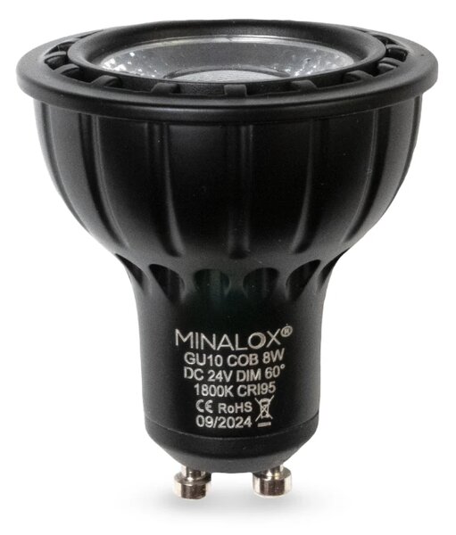 LED žárovka Minalox GU10, 8W, 24V, 1800K, 60° Barva: Bílá
