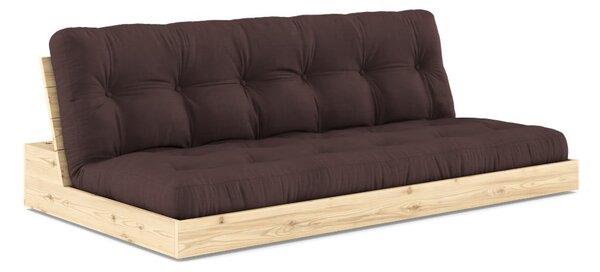 Tmavě hnědá rozkládací pohovka 196 cm Base – Karup Design