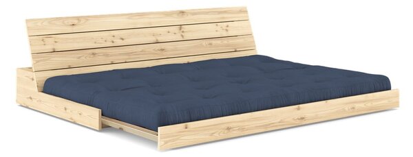 Tmavě modrá rozkládací pohovka 196 cm Base – Karup Design