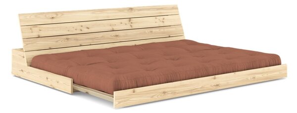 Rozkládací pohovka v cihlové barvě 196 cm Base – Karup Design