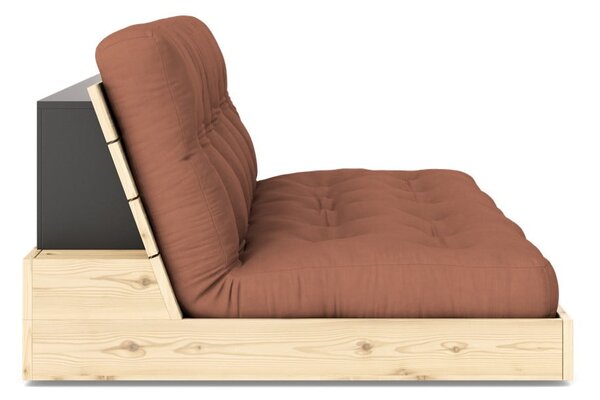Rozkládací pohovka v cihlové barvě 196 cm Base – Karup Design