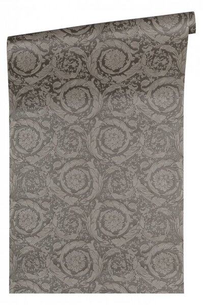 A.S. Création | Vliesová tapeta na zeď Versace 93583-6 | 0,70 x 10,05 m | šedá, metalická