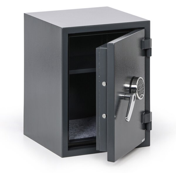 Ohnivzdorný nábytkový trezor s elektronickým zámkem, třída S2, 580 x 440 x 435 mm