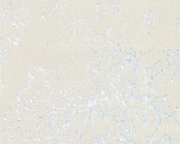 A.S. Création | Vliesová tapeta na zeď Metallic Silk 30657-2 | 0,53 x 10,05 m | šedá, stříbrná
