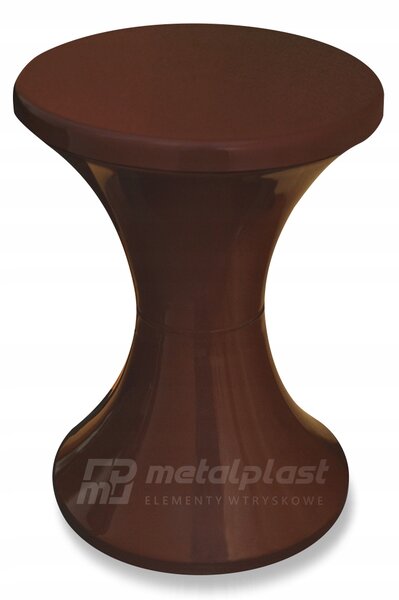 Taburet ZTS METALPLAST-KALISZ, dub wenge, 42 cm
