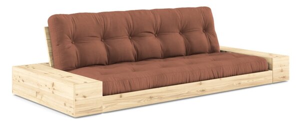 Rozkládací pohovka v cihlové barvě 244 cm Base – Karup Design