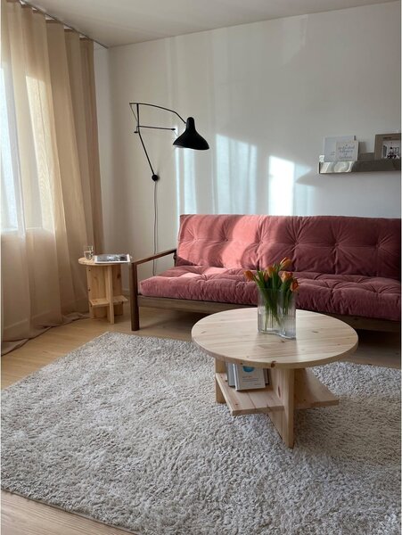 Černo-antracitová rozkládací pohovka 205 cm Knob – Karup Design