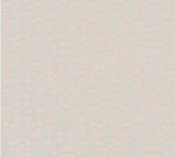A.S. Création | Vliesová tapeta na zeď Life 35690-4 | 0,53 x 10,05 m | růžová, béžová, metalická